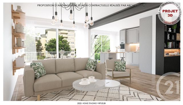 Appartement T3 à vendre - 3 pièces - 64.95 m2 - ANNEMASSE - 74 - RHONE-ALPES - Century 21 Agence Du Lac