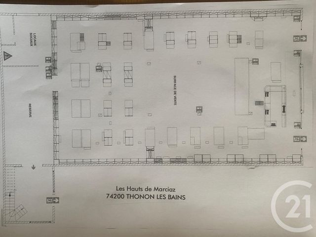 commerce à louer - 471.0 m2 - THONON LES BAINS - 74 - RHONE-ALPES - Century 21 Agence Du Lac