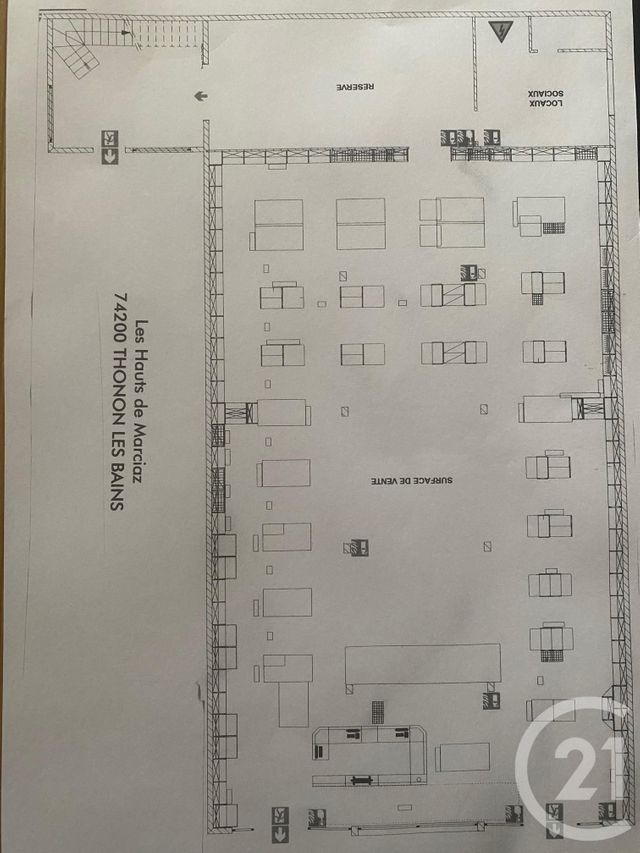 Appartement Local à louer - 3 pièces - 471.0 m2 - THONON LES BAINS - 74 - RHONE-ALPES - Century 21 Agence Du Lac